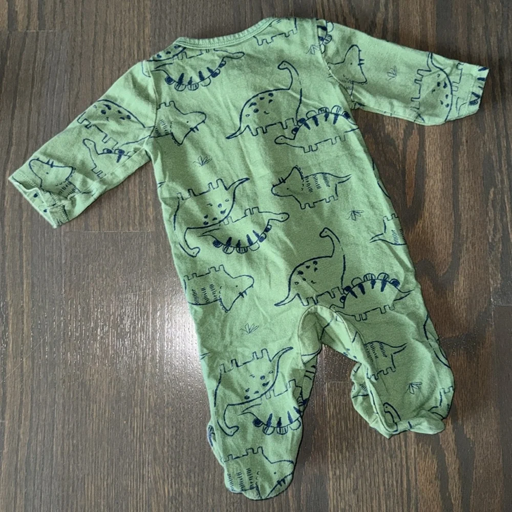 Just One You by Carter’s Green Dinosaur Footie Sleeper Baby 3M